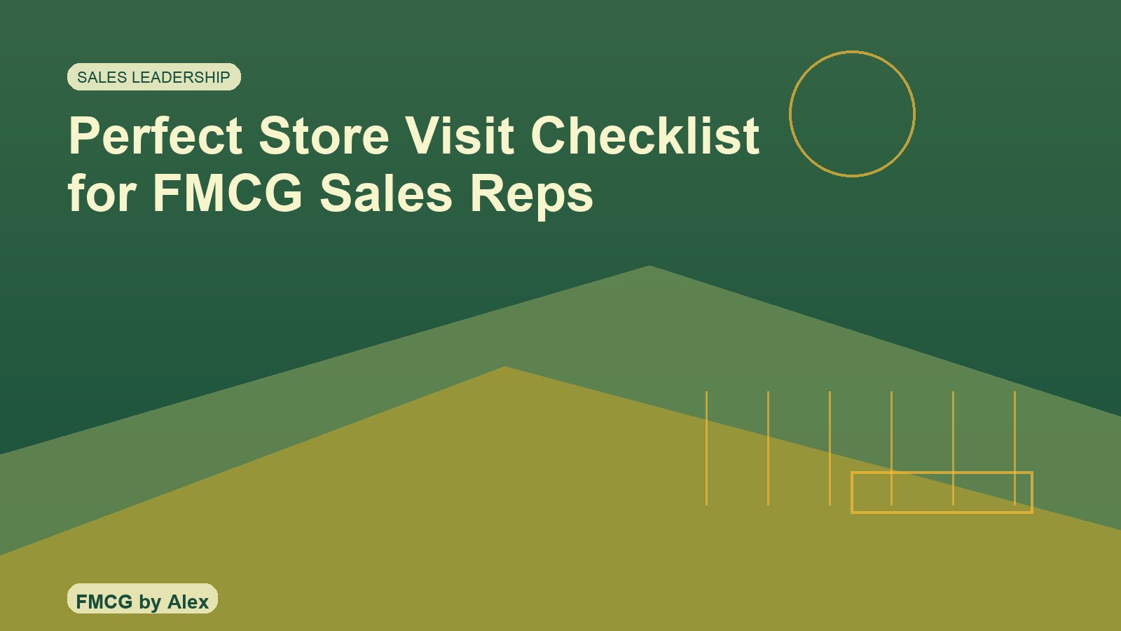 Checklist and shelf audit in a convenience store