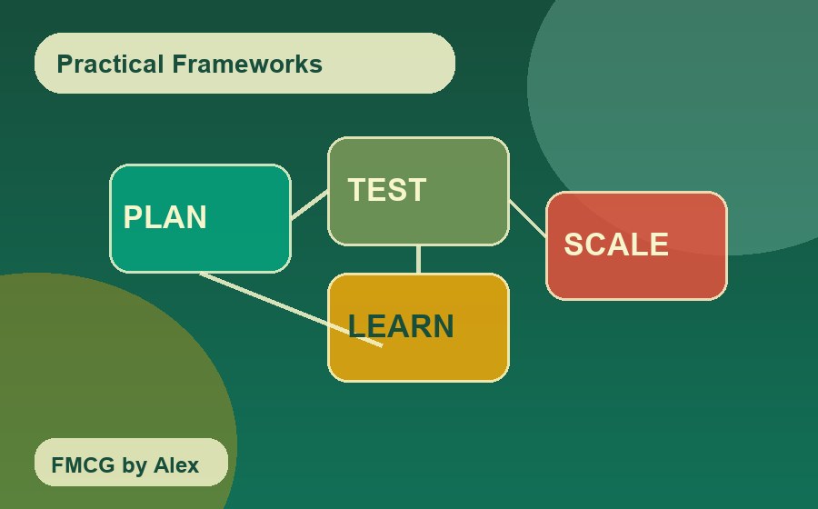 Illustration of practical FMCG growth frameworks and connected planning blocks